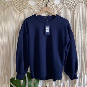 NWT Ralph Lauren Balloon Sleeve Crew Neck Sweater